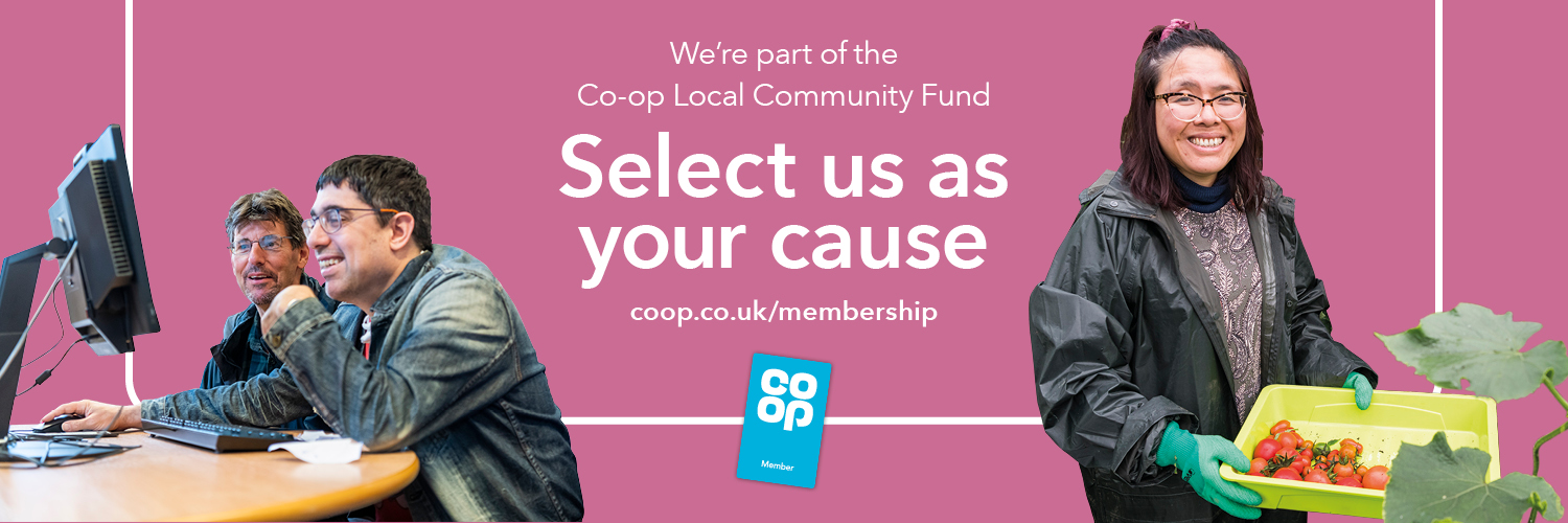 We have been selected as a local cause by the Co-op Local Community Fund
