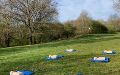 Socially distanced First Aid training at Faurefold